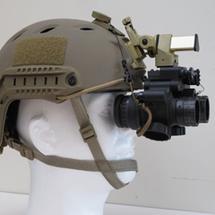 Helmet With Night Vision Device