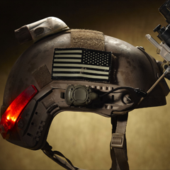 Helmet With American Flag